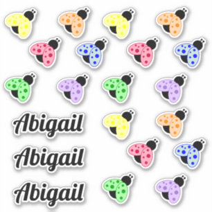 Sticker Coccinelles multi de couleur