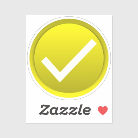 Sticker Coche jaune (Feuille)