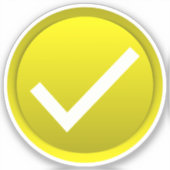 Sticker Coche jaune (Recto)