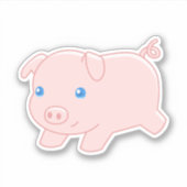 Sticker Cochon, cochon mignon (Devant)