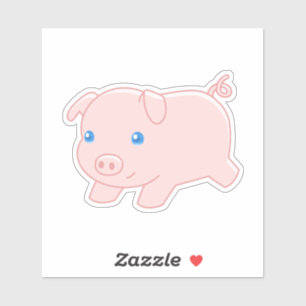 Sticker Cochon, cochon mignon