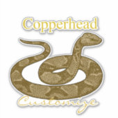 Sticker Cochon couleuvres cuivrées Thunder_Cove (Devant)