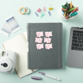 Sticker Cochon Courant Mignon, Set de 6 (Couverture iPad)