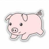 Sticker Cochon De Course, Cochon Adorable (Devant)