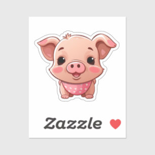 Sticker Cochon de dessin