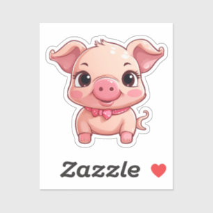 Sticker Cochon de dessin
