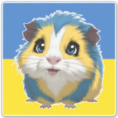 Sticker Cochon De Guinée adorable (Devant)