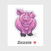 Sticker Cochon de la parade animale (Feuille)