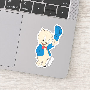 Sticker Cochon de porc Casquette d'attente