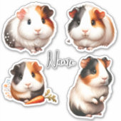 Sticker Cochon d'Inde personnalisé  (Devant)