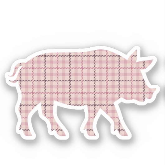 Sticker Cochon rose (Recto)