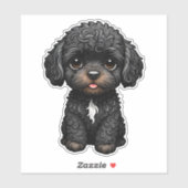Sticker Cockapoo noir (Feuille)