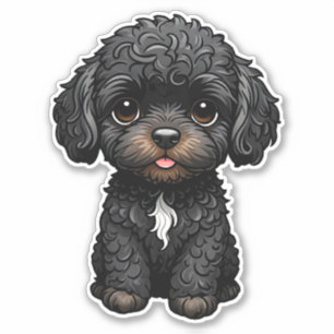 Sticker Cockapoo noir