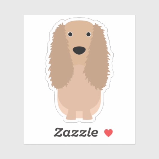 Sticker Cocker mignon Chien Espagnol Chien Chien Chien Pup (Feuille)