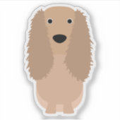 Sticker Cocker mignon Chien Espagnol Chien Chien Chien Pup (Devant)