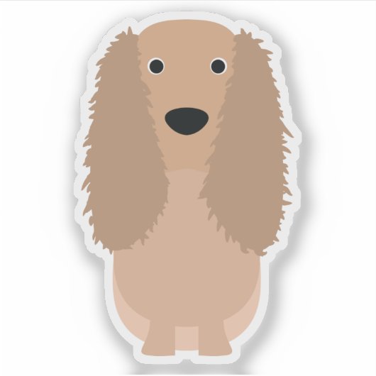 Sticker Cocker mignon Chien Espagnol Chien Chien Chien Pup (Devant)