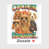 Sticker Cocker Spaniel Copy (Feuille)