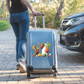 Sticker Cocktail alcoolique Boissons couleurs illustration (Valise Insitu)