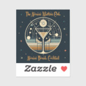 Sticker Cocktail bombe atomique du Martini Club (Feuille)