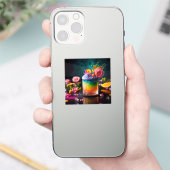 Sticker Cocktail coloré (Téléphone)