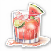 Sticker Cocktail de crème de pastèque (Recto)