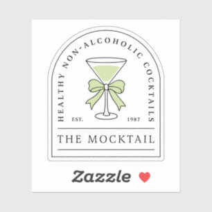 Sticker Cocktail sans alcool mocktail sans alcool pour fêt