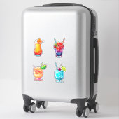 Sticker Cocktails été - Set 5 - (Sur valise)