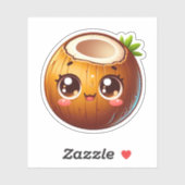Sticker Cocotier de Cute kawaii (Feuille)