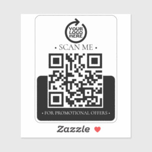 Sticker Code et logo QR de votre entreprise