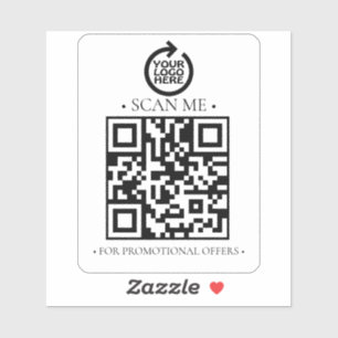 Sticker Code et logo QR de votre entreprise