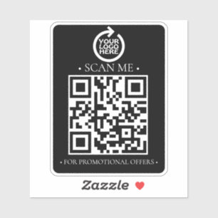 Sticker Code et logo QR de votre entreprise