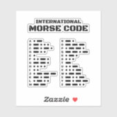 Sticker Code Morse International (Feuille)