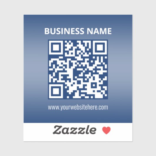 Sticker Code QR | Bleu (ou toute couleur) (Feuille)