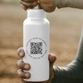 Sticker Code QR Bouteille d'eau de marque professionnelle 