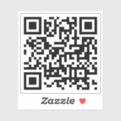 Sticker Code QR customisé (Feuille)