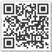 Sticker Code QR customisé (Devant)