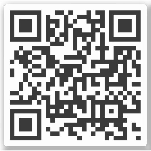 Sticker Code QR customisé (Devant)