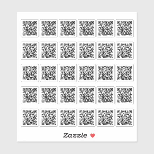 Sticker Code QR Feuille d'autocollant personnalisée (Feuille)