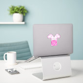 Sticker Code QR Grand Danois Vinyle (Ordinateur portable sur le bureau)