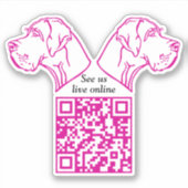 Sticker Code QR Great Dane Vinyl (Devant)