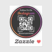 Sticker Code QR Instagram Business noir (Feuille)