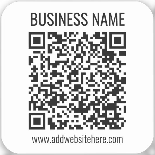 Sticker Code QR instantané (entrez l'URL de votre site Web (Recto)