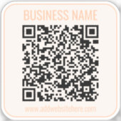 Sticker Code QR instantané (entrez l'URL de votre site Web (Recto)