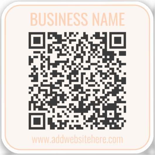 Sticker Code QR instantané (entrez l'URL de votre site Web (Recto)