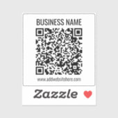 Sticker Code QR instantané (entrez l'URL de votre site Web (Feuille)