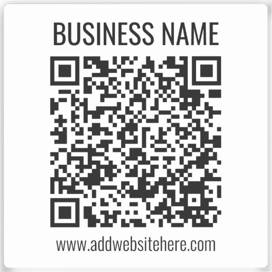 Sticker Code QR instantané (entrez l'URL de votre site Web (Recto)