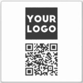 Sticker Code QR modifiable et logo ou image de votre entre (Devant)