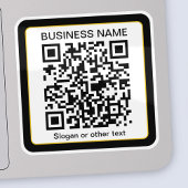 Sticker Code QR numérisable modifiable + votre nom d'entre