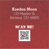 Sticker Code QR personnalisé (Devant)