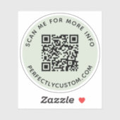 Sticker Code QR personnalisé Balancez-moi pour plus d'info (Feuille)
